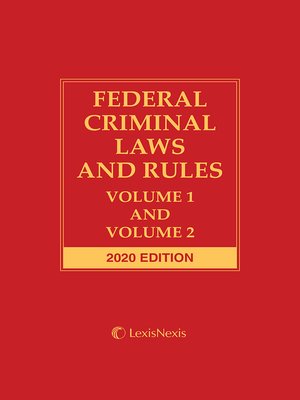 cover image of Federal Criminal Laws and Rules